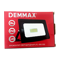 Прожектор светодиодный Demmax LFL-003 30W 230V 6500К черный (1/50)