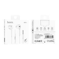 Наушники внутриканальные HOCO M101 с микр. белый (1/144/864)