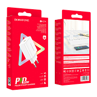 Сетевое З/У Borofone BA57A Type-C 20W белый (1/35/140)