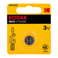Батарейка Kodak MAX CR1220 BL1 Lithium 3V (1/60/240/61440)