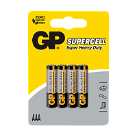 Батарейка GP Supercell R03 AAA BL4 Heavy Duty 1.5V (4/40/480)
