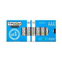 Батарейка Трофи LR03 AAA BOX10 Alkaline 1.5V (10/800/48000)