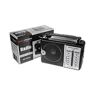Радиоприемник MRM-Power MR-606AC пластик Jack3.5 черный (1/40) 