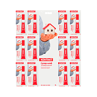 Супер-клей Контакт ГЕЛЬ 3г универсальный BL12 (12/288)