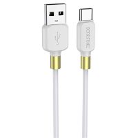 Кабель Borofone BX59 USB (m)-Type-C (m) 1м 3.0A ПВХ белый (1/360)