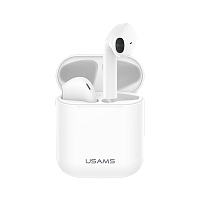 Bluetooth наушники USAMS LC BHULU01, Bluetooth 5.0 цвет белый ОРИГИНАЛЬНЫЙ РАЗМЕР Apple