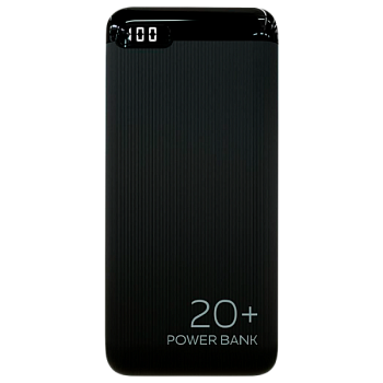 Внешний аккумулятор MORE CHOICE PB19-20 20000mAh 2.1A 2USB/Type-C/MicroUSB дисплей черный