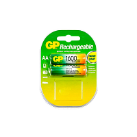 Аккумулятор бытовой GP HR6 AA BL2 NI-MH 1600mAh в пластиковой упаковке (2/20/200)