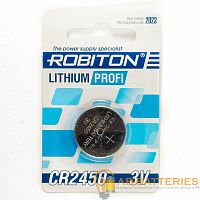 Батарейка Robiton PROFI CR2450 BL1 Lithium 3V (1/40/1800) 