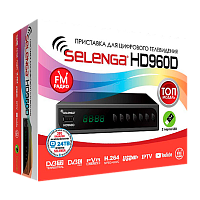Приставка для цифрового ТВ Selenga HD960D DVB-T/T2/C черный (1/20) 