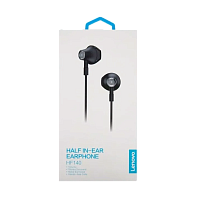 Наушники внутриканальные Lenovo HF140 с микр. черный