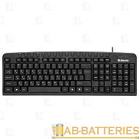 Клавиатура проводная Defender HB-470 Focus классическая USB 1.5м черный (1/20)