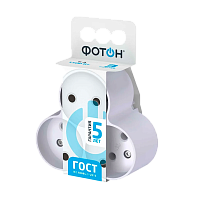 Разветвитель Фотон АМ 6-3 3р.Б/З 6A белый (1/20/120)