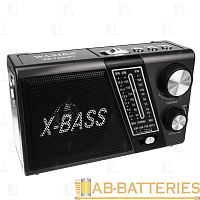 Радиоприемник Waxiba XB-752URT пластик microSD USB/Jack3.5 черный (1/40)