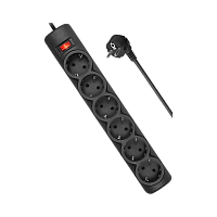 Сетевой фильтр Defender DFS 153 6р.С/З 10A 3.0м 125 Дж черный (1/30)