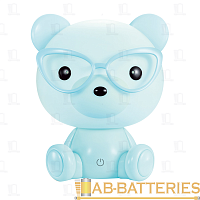 Светильник настольный Camelion KD-890 3W 1LED IP20 на основании сенс. 1.0м голубой (1/12)