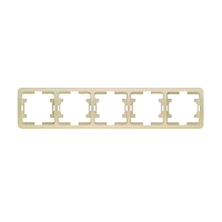 Рамка Makel Mimoza 5пост. кремовый 32059 (1/5)