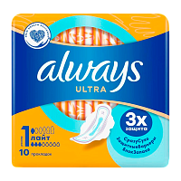 Прокладки женские гигиенические Always Ultra Light 10шт. (1/16)