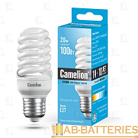 Лампа энергосберегающая Camelion T2 E27 20W 4200К 220-240V спираль (1/5/25/100)