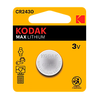 Батарейка Kodak MAX CR2430 BL1 Lithium 3V (1/60/240/42000) 