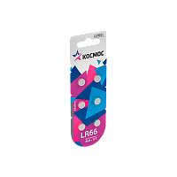 Батарейка Космос G4/LR626/LR66/377A/177 BL6 Alkaline 1.5V (6/60/2400)