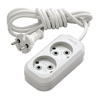 Удлинитель Makel 2р.С/З 10A 5.0м 2x0.75мм² IP20 белый MGP104 (1/12)