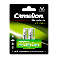 Аккумулятор предзаряженный RTU Camelion HR6 AA BL2 NI-MH Always Ready 2100mAh (2/24/384) 
