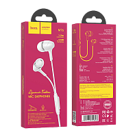 Наушники внутриканальные HOCO M76 с микр. белый (1/21/210)