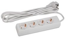 Удлинитель ЭРА U 4р.С/З 16A 3.0м белый