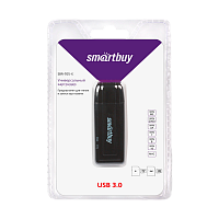 Картридер Smartbuy 705 USB3.0 SD/microSD черный (1/20)