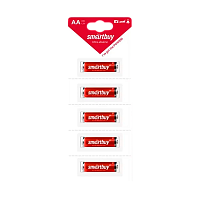 Батарейка Smartbuy LR6 AA BL5 Alkaline 1.5V отрывные (5/60/600)