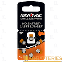 Батарейка Rayovac ACOUSTIC ZA13 BL6 Zinc Air 1.45V 0%Hg (6/60/600)