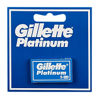 Лезвия Gillette Platinum двустронние 5шт в упаковке, цена за 1 лезвие