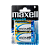 Батарейка Maxell LR20 D BL2 Alkaline 1.5V (2/24/120)