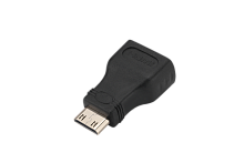 Переходник GoPower HDMI (f)-miniHDMI (m) ver.1.4 черный Premium Zip-Lock c подвесом (1/500)