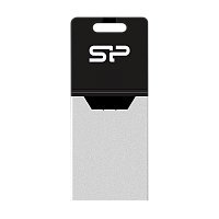 Флеш-накопитель Silicon Power Mobile X20 8GB USB2.0 microUSB (m) металл серебряный 