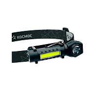 Фонарь налобный Космос 508Lit 3WLED+3WCOBLED от аккум IP54 3 режима серый (1/30/120)