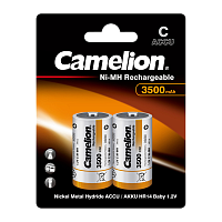 Аккумулятор бытовой Camelion R14 C BL2 NI-MH 3500mAh (2/12/192)