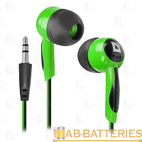 Наушники внутриканальные Defender 604 Basic черный зеленый (1/50) 