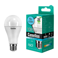 Лампа светодиодная Camelion A60 E27 13W 4500К 170-265V груша матовая (1/10/100)