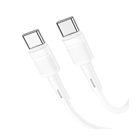 Кабель HOCO X83 Type-C (m)-Type-C (m) 1м 3.0A 60W ПВХ белый (1/33/330)