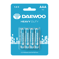Батарейка Daewoo R03 AAA BL4 Heavy Duty 1.5V (4/40/960)