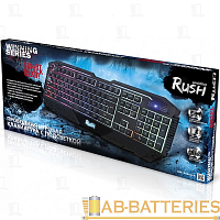 Клавиатура проводная Smartbuy 304 RUSH игровая USB 1.6м черный (1/10) 