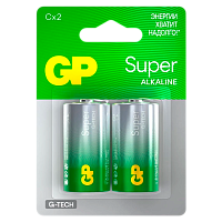 Батарейка GP Super G-Tech LR14 C BL2 Alkaline 1.5V (2/20/160) R