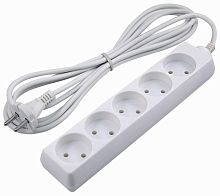 Удлинитель ЭРА U 5р.Б/З 10A 3.0м белый