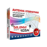 ТВ-Антенна комнатная Selenga 103A активная с питанием с усилителем DVB-T/T2 (1/10)