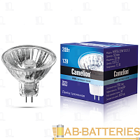 Лампа галогенная Camelion MR16 GU5.3 20W 2800К 12V софит 50мм прозрачная (1/10/200)