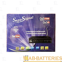 Приставка для цифрового ТВ Supersignal T9999+C DVB-T/T2 металл черный (1/60) 