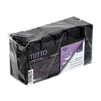 Губка для посуды TUTTO 9.5х6.5см 5шт. черный (1/40)