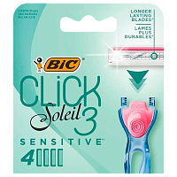 Сменные кассеты BIC "CLICK 3 SESITIVE" 3 лезвия 4шт. (цена за 1 шт) (4/24/96) 
